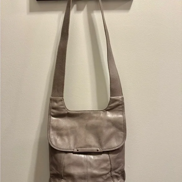 HOBO Gray with interior Geometric Orange and Blue Bag - Picture 2 of 4